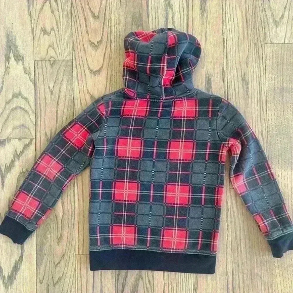 Air Jordan Jumpman Essentials Plaid Pullover Hoodie Boys Sweatshirt Size Medium - Picture 7 of 12